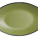 Steelite 7820JB021 Oval Melamine Plate, 9.75" x 5.875" x 1.0", Greens, Dishwasher Safe - 24/Case 1 image