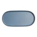 Steelite 7830JB015 - Oval Melamine Plate, 10.25" x 5.0" x 0.75", Blues, Dishwasher Safe - 24/Case 1 image