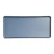 Steelite 7830JB024 Rectangle Plate 12.875" x 5.875" x 0.875" Melamine Blue - 24/Case 1 image