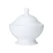 Steelite 82000AND0119 Sugar Bowl, 9 Oz, Bone China, Classic White, 4.5" x 2.75" With Lid - 1 Dozen 1 image