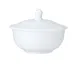 Steelite 82000AND0127 Bowl Lid, 4.625" x 1.75" White Coupe Bone China Cover - 1 Dozen 1 image