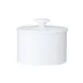 Steelite 82000AND0335 Oval Sugar Bowl 8 Oz Bone China White 4.0" x 2.375" x 3.5" With Lid - 1 Dozen 2 image