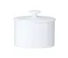 Steelite 82000AND0341 Sugar Lid, 4.125" x 2.875" x 1.0", White Bone China, William Edwards - 1 Dozen 1 image