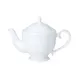Steelite 82000AND0415 Classic White Bone China Teapot, 28 oz (5.0" x 6.5"), With Lid - 6/Case 1 image