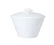 Steelite 82000AND0520 - Whiteware Sugar Bowl Lid, Bone China, Snipe Deco, 4" Diameter, 1 Dozen 1 image
