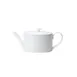 Steelite 82102AND0337 Oval Bone China Teapot, 19.4 oz 9.25x3.75x3.5in, Spiro Design, Lid - 6/Case 1 image