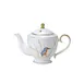 Steelite 82108AND0415 Coffee Pot/Teapot, 28 Oz, 5" X 6.5" Bone China With Lid, Reed Design - 6/Case 1 image