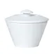 Steelite 82109AND0519 Sugar Bowl, 7 oz, 2.25" x 3.5" Bone China with Lid, Flame Finish - 1 Dozen 2 image