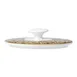 Steelite 82120AND0341 - Oval Sugar Lid, Bone China, Fizz Black Grey, 4.125" x 2.875" x 1.0", 1 Dozen 1 image