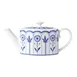 Steelite 82124AND0337 - 2-Cup Teapot, 19.4 Oz, 9.25" x 3.75" x 3.5" China, Sultans Blue, Lid- 6/Case 1 image