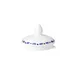 Steelite 82124AND0411BL Tea Pot Lid, 2.25" x 1.625", Bone China, Sultans Garden Blue - 6/Case 1 image