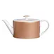 Steelite 82125AND0337 Oval Bone China Teapot, 19.4 oz, 9.25"x3.75"x3.5", Lid Included - 6/Case 1 image