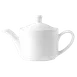 Steelite 9001C665 – Monaco Vogue China Coffee/Tea Pot Lid, Oven Safe to 530°F (275°C) – 1 Dozen 1 image
