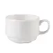 Steelite 9007C027 - Stacking China Cup, 7.5 oz, 4.375"x3.375"x2.375", Vitrified Finish - 36/Case 1 image
