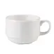Steelite 9007C032 AD Stacking Cup Monique, 1‑4 oz Round China, Oven Safe 530°F, Stackable - 36/Case 1 image