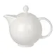 Steelite 9032C724 - 21oz Alumina Teapot, 7.6"x4.1"x5.0" (18-26oz), Oven Safe 530°F, Lid - 6/Case 1 image