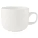 Steelite 9102C431 - 7.5 oz Bianco Stack Cup 4.25"x3.125"x2.75" China Safe to 530°F/275°C - 36/Case 1 image