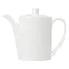 Steelite 9117C1206 - 21 Oz White Ceram. Coffee Pot, 9x3x7 In, 530°F Safe, Lid Included - 6/Case 1 image