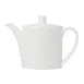 Steelite 9117C1208 - 16 oz Willow White Ceramic Coffee Pot, 8.5" x 3" x 6" Vitrified - 6/Case 1 image