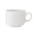 Steelite 9120C1300 - Stackable Cup 7.5 Oz, 4.25" x 2.625" Vitrified Ceramic Morella Finish - 1 Dozen 1 image