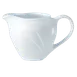 Steelite 9300C562 Creamer Pitcher, 10 oz China, 5.5" x 3.625" x 3.625" 530°F Oven Safe - 1 Dozen 1 image