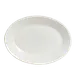 Steelite A100P148 Oval Rolled Edge Platter, 15.5" x 11" China, Oven Safe to 400°F - 1 Dozen 1 image