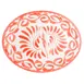Steelite A121P245 Oval China Platter, 13.625" x 10.75" Narrow Rim, Coral Puebla China, 1 Dozen 1 image