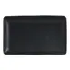 Steelite A901P184 Rectangular China Platter, 10" x 6", Fully Vitrified Matte Black Finish - 1 Dozen 1 image