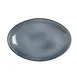 Steelite A940P129 - Oval China Platter 8" x 6", Blue/Gray Glaze with Shadow Rim - 1 Dozen 1 image