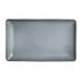 Steelite A941P184 - Rectangular China Platter, Anfora Design, 10" x 6", Denali Matte Gray - 1 Dozen 1 image