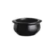 Steelite DCI12CMB Onion Soup Bowl, 12 Oz (4½" Dia × 2¼" H) Matte Black Ceramic With Handle - 1 Dozen 1 image
