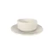 Steelite DCI491W Soup Bowl Saucer, 7" Diameter x 1" Height White Ceramic Microwave Safe - 1 Dozen 1 image