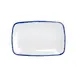 Steelite DCI896CBDUW - Rect Ceramic Platter 9½" x 6¼" Oven/MW Lead‑Free Dapple/Ultra White - 1 Dozen 1 image