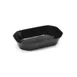 Steelite DFBCC10610 - 1.5 Qt Acrylic Plastic Bowl, Cut‑Corner, 10" x 6" x 2", Black - 6/Case 1 image