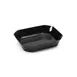 Steelite DFBCC10810 - 2 Qt Rectangular Acrylic Plastic Bowl, Black, 10" W x 8" D x 2" H - 6/Case 1 image