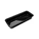 Steelite DFBRC15610 Market Tray, 2.5 Qt, 15" x 6½" x 2" Rectangular Acrylic, Black - 6/Case 1 image