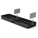 Steelite DFBRC278D117S Market Tray, 26.75" x 8" x 2" Rectangular Black ABS Plastic Acrylic - 6/Case 2 image