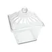 Steelite DFJAR1G00 Plastic Storage Jar 1‑Gal Clear Square Acrylic 7½"W x 7½"D x 6"H Jar Base - 6/Case 2 image