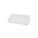 Steelite DFTRC108LT020 - White Linen Rectangular Melamine Tray, 10" W x 8" D x 1" H, 10/Case 1 image