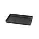 Steelite DFTRC128LT010 Black Melamine Tray With Linen Finish, 12" W x 8" D x 1" H, 10/Case 1 image