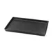 Steelite DFTRC1410LT010 Rectangular Food Display Tray, 14" W x 10" D x 1" H, Black Melamine, 10/Case 1 image