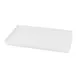 Steelite DFTRC1812LT020 Rectangular Bakery Display Tray, 18" x 12" x 1" White Melamine - 10/Case 1 image