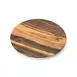 Steelite DFTRD17AC Round 17" Acacia Bakery Display Tray, Melamine, Tan Finish, 11"-17" Size - 2/Case 1 image