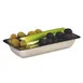 Steelite DW071794SS - Stainless Steel Tray, 9" W x 4.5" D x 1.5" H, Rectangular Haber Finish - 6/Case 1 image