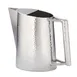 Steelite DW6564MSS Metal Pitcher – 2‑Qt Tear‑Drop Hammered 18/10 Stainless, 9"W × 8"H, Handle 1 image