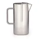 Steelite DW7555TQSS Water Pitcher, 1.5 Qt (32‑63 oz), 7½" W x 4½" D x 8½" H, 18/10 Steel Ice Guard 1 image