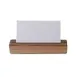 Steelite DWFB11523T Menu Card Holder, 1" x 1" x 4.5" H, Natural Teak Wood, - 1 Dozen 1 image
