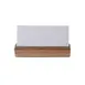 Steelite DWFB11524T Menu Card Holder - Natural Teak Wood, 1" x 1" x 3.5"H, 1-4", Card - 1 Dozen 1 image