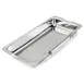 Steelite DWFBREST Utensil Rest, 9.5"W x 4.625"D, 18/10 Stainless Steel, Haber Fusion Buffet - 6/Case 1 image