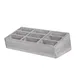Steelite DWFBWDS91GW - Counter Condiment Caddy, 9‑Section Green Wood, 12.75" x 6.5" x 4" Grey Wash 1 image